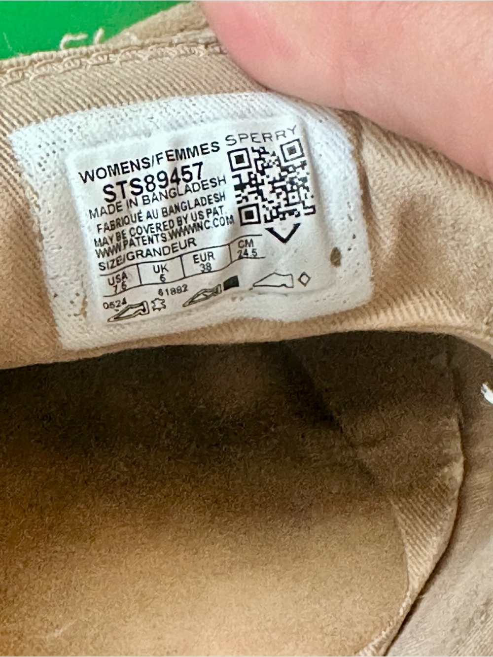 Sperry Beige Suede Penny Loafers - Picture 6 of 7